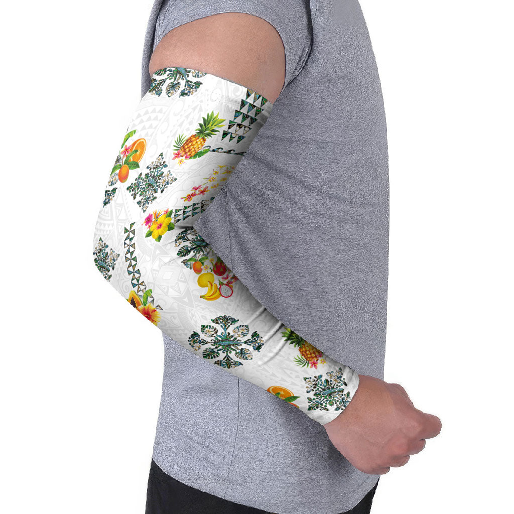 Hawaiian Quilts Arm Sleeves Tropical Fruits and Plants