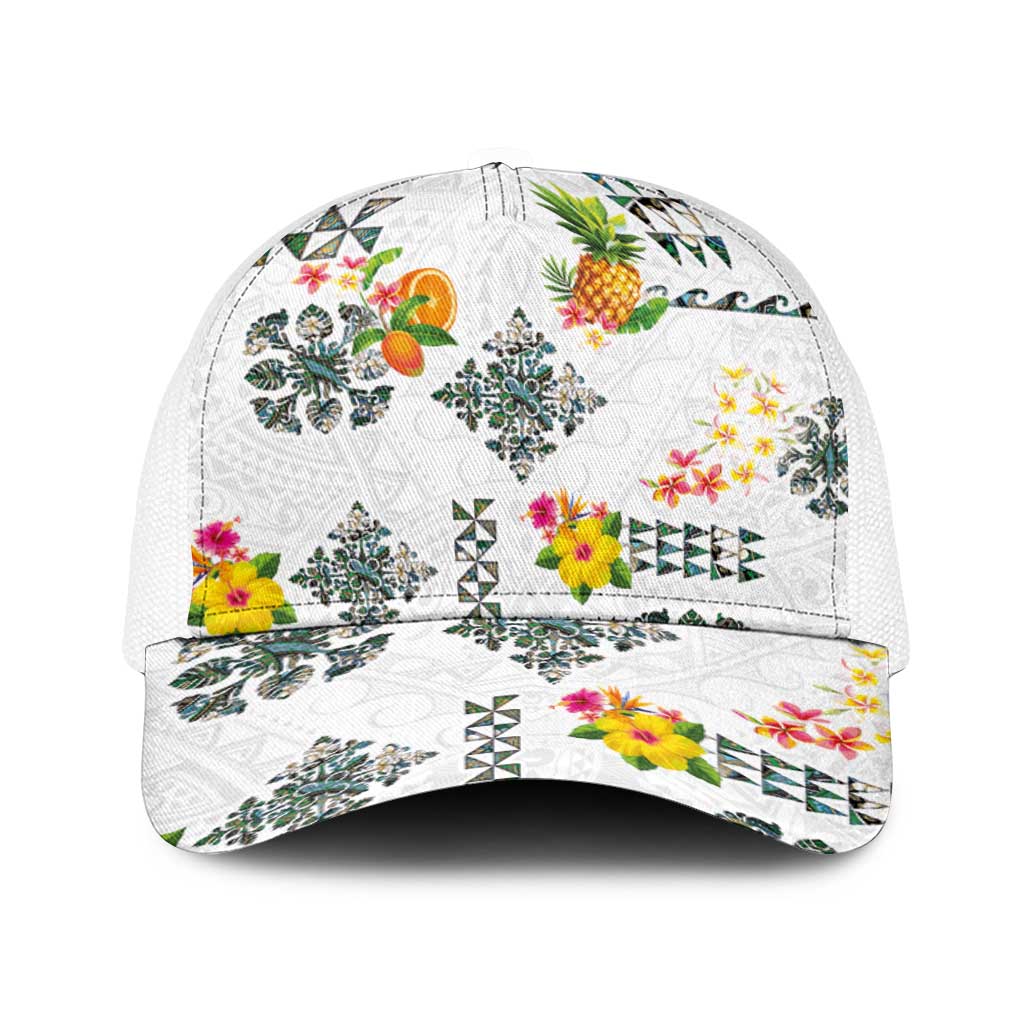 Hawaiian Quilts Baseball Net Cap Tropical Fruits and Plants