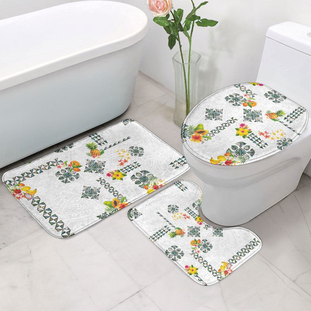 Hawaiian Quilts Bathroom Set Tropical Fruits and Plants