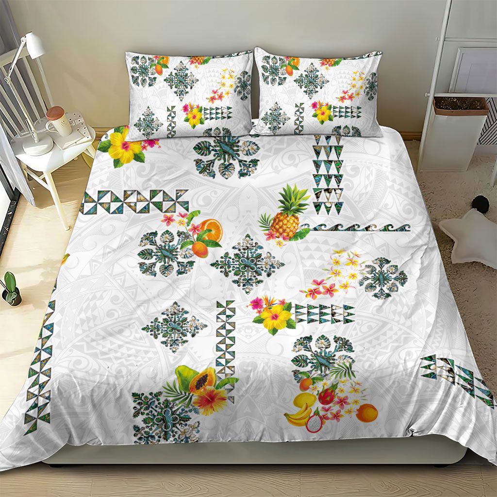 Hawaiian Quilts Bedding Set Tropical Fruits and Plants