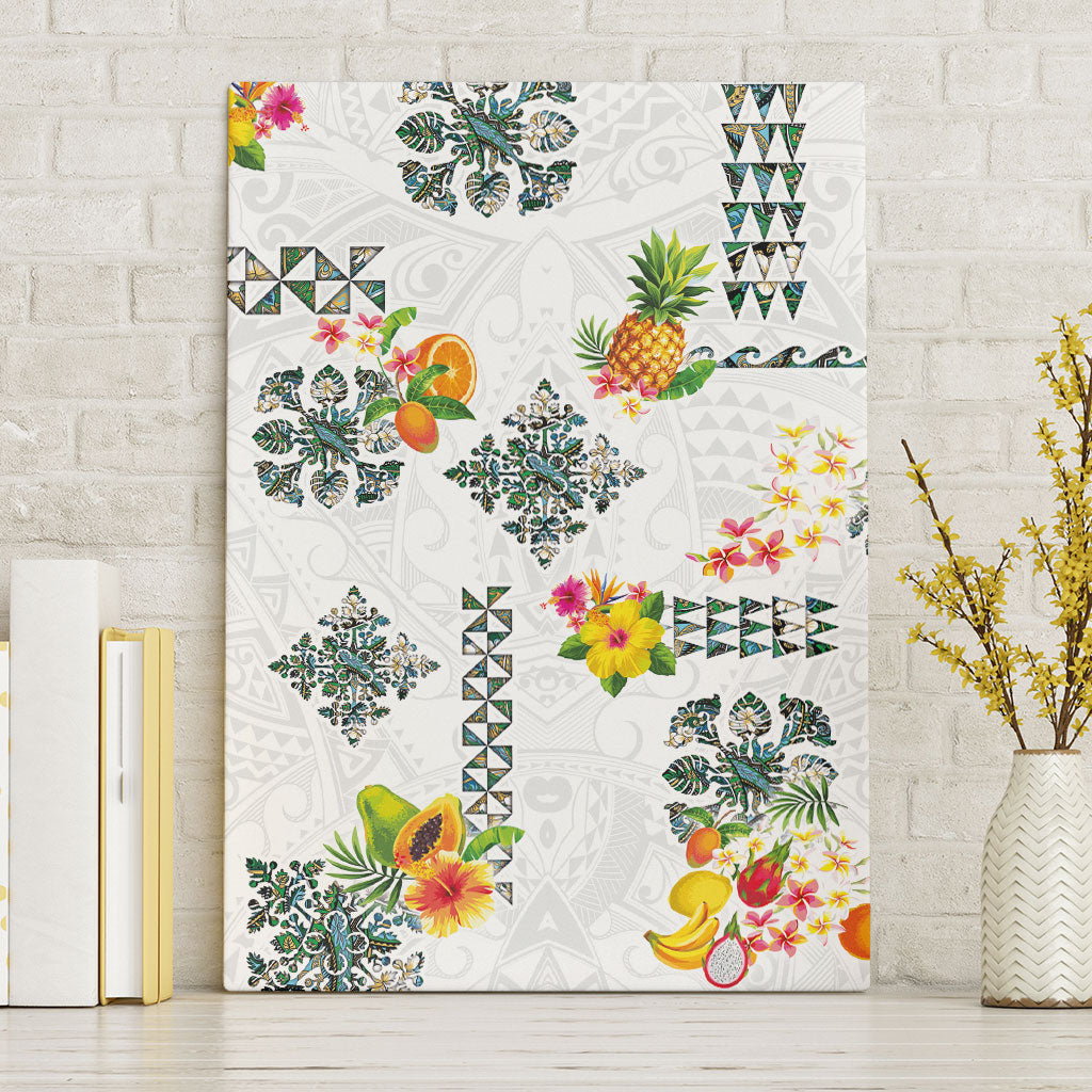 Hawaiian Quilts Canvas Wall Art Tropical Fruits and Plants