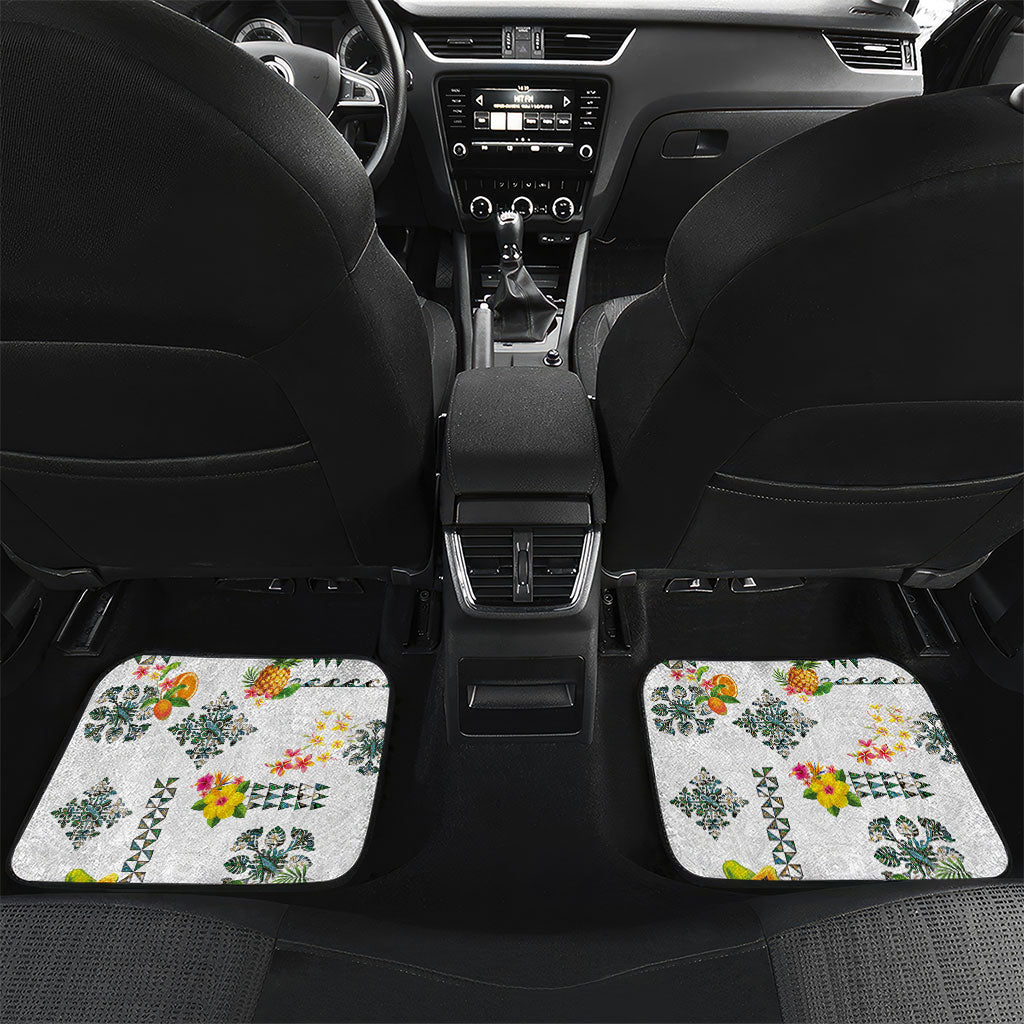 Hawaiian Quilts Car Mats Tropical Fruits and Plants