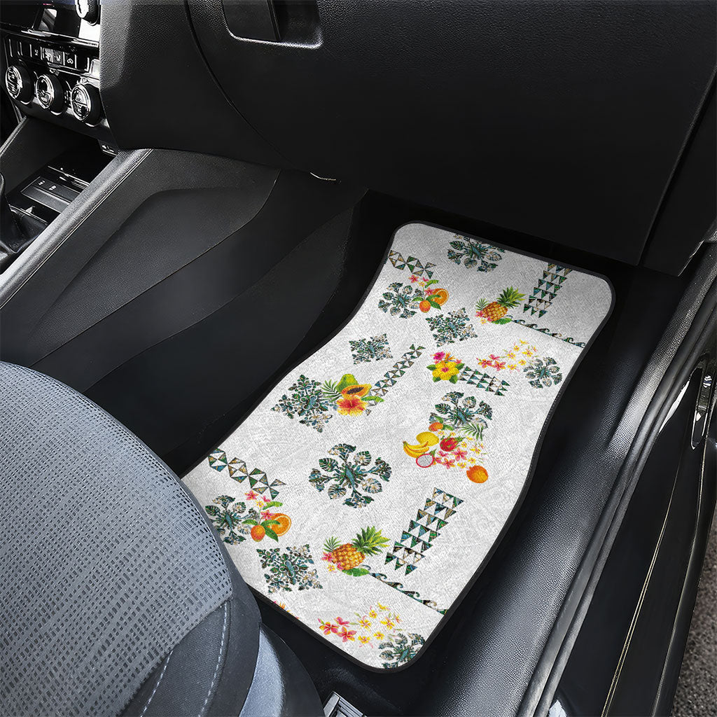 Hawaiian Quilts Car Mats Tropical Fruits and Plants