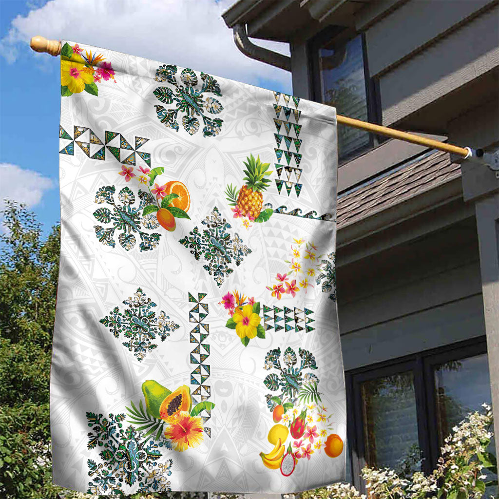 Hawaiian Quilts Garden Flag Tropical Fruits and Plants