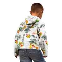 Hawaiian Quilts Kid Hoodie Tropical Fruits and Plants