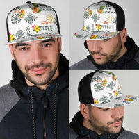 Hawaiian Quilts Mesh Trucker Cap Tropical Fruits and Plants