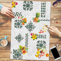 Hawaiian Quilts Puzzle Tropical Fruits and Plants