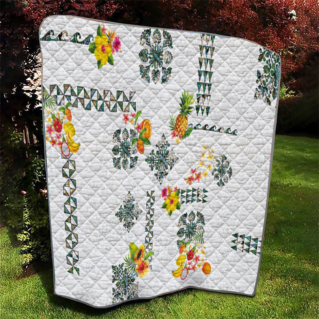 Hawaiian Quilts Quilt Tropical Fruits and Plants