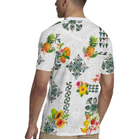 Hawaiian Quilts Rugby Jersey Tropical Fruits and Plants