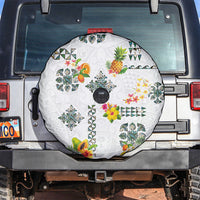 Hawaiian Quilts Spare Tire Cover Tropical Fruits and Plants