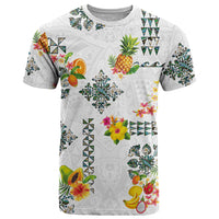 Hawaiian Quilts T Shirt Tropical Fruits and Plants
