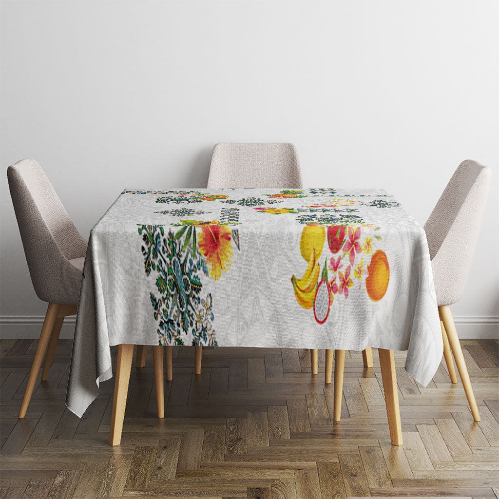 Hawaiian Quilts Tablecloth Tropical Fruits and Plants