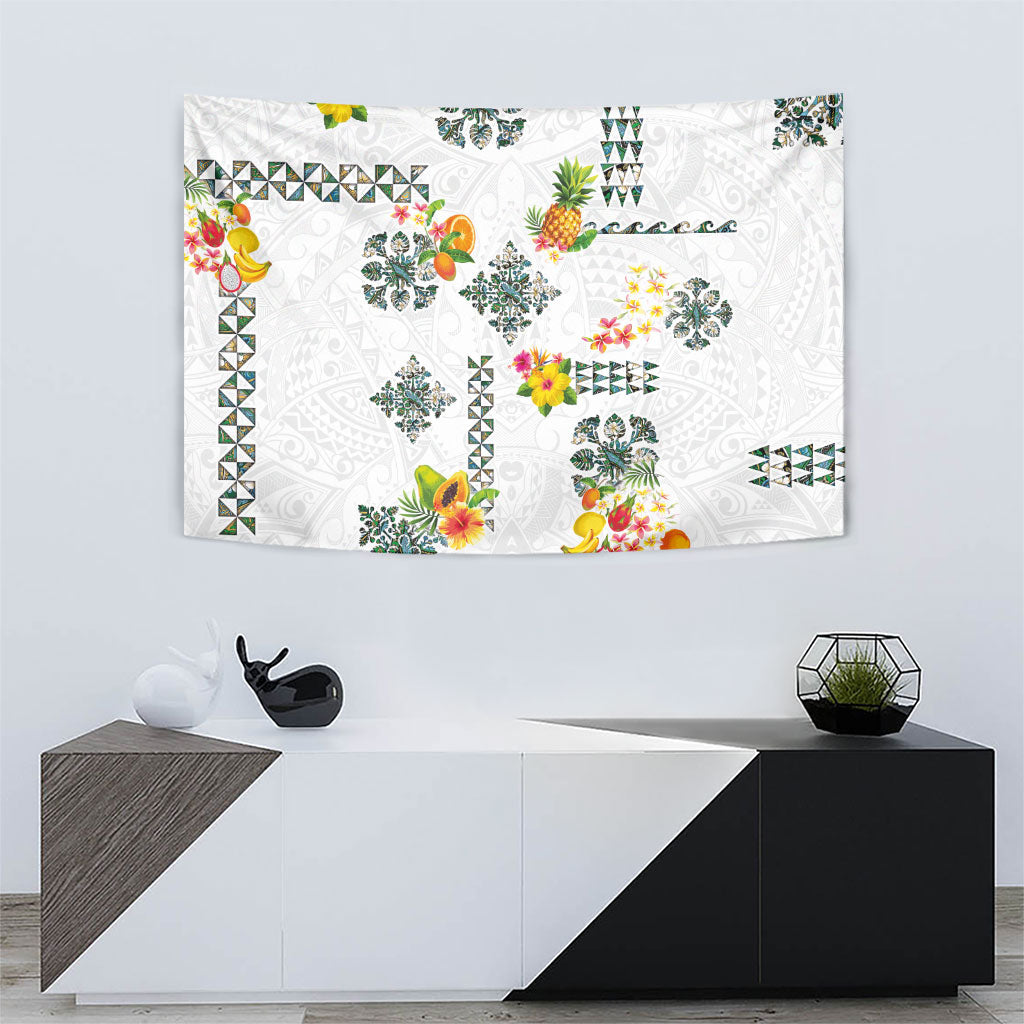Hawaiian Quilts Tapestry Tropical Fruits and Plants