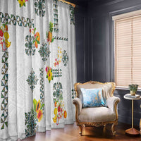Hawaiian Quilts Window Curtain Tropical Fruits and Plants