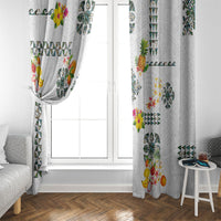 Hawaiian Quilts Window Curtain Tropical Fruits and Plants