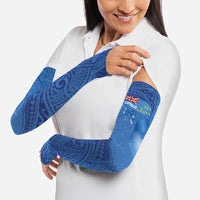 Tuvalu Heritage Arm Sleeves Map of the Islands and Polynesia Pattern
