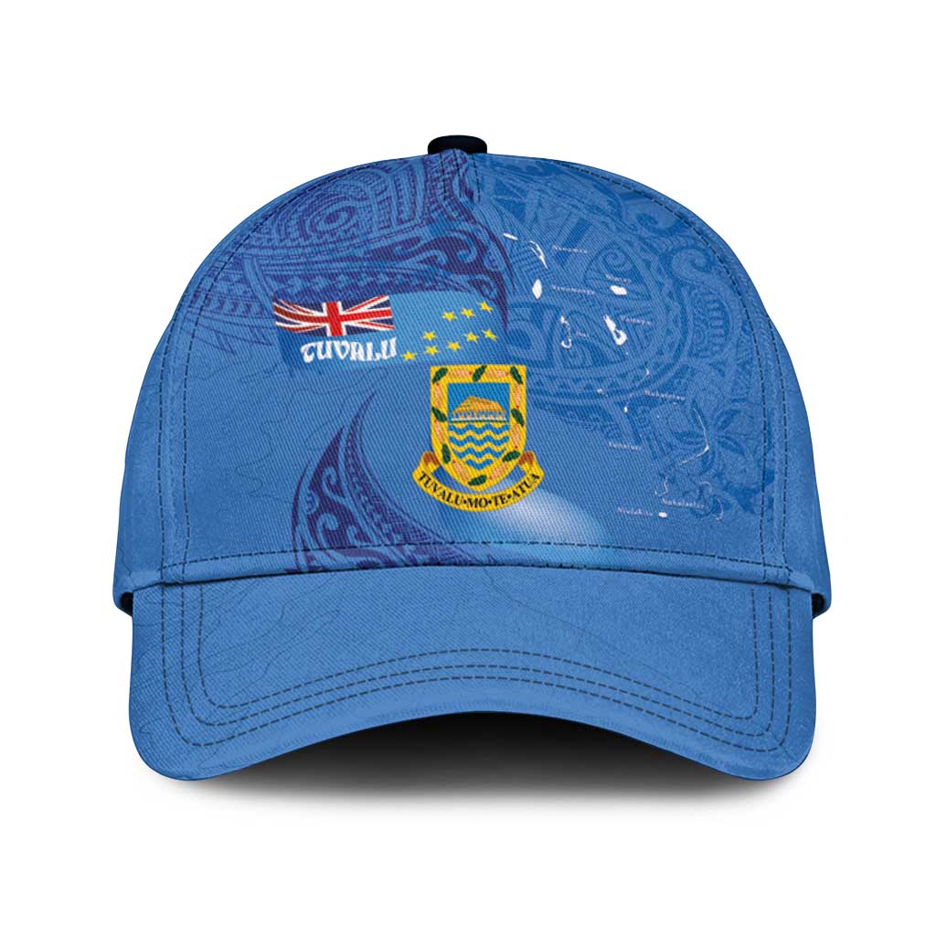 Tuvalu Heritage Classic Cap Map of the Islands and Polynesia Pattern