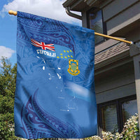 Tuvalu Heritage Garden Flag Map of the Islands and Polynesia Pattern