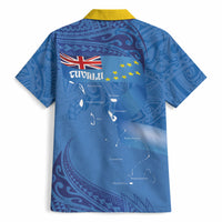Tuvalu Heritage Hawaiian Shirt Map of the Islands and Polynesia Pattern
