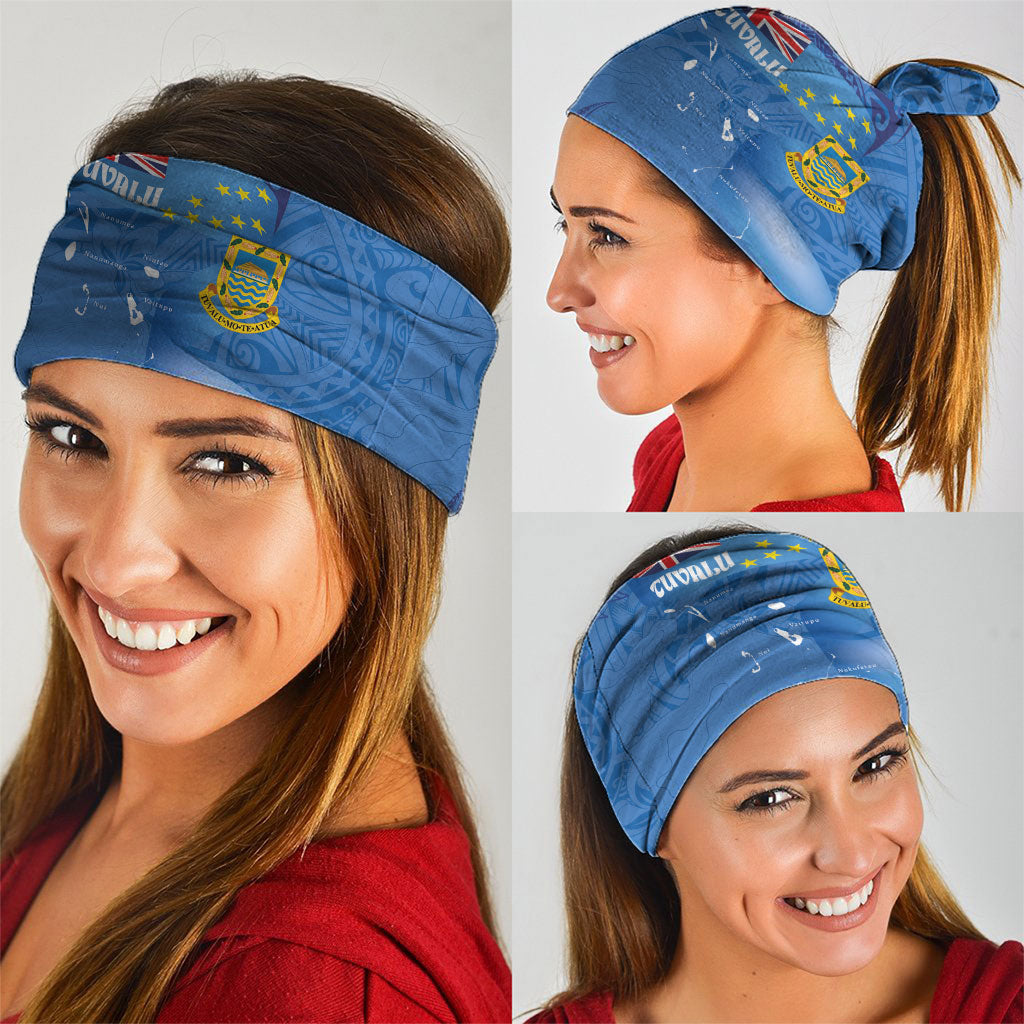 Tuvalu Heritage Neck Gaiter Map of the Islands and Polynesia Pattern