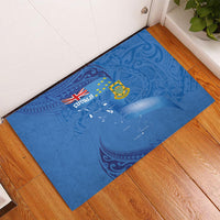 Tuvalu Heritage Rubber Doormat Map of the Islands and Polynesia Pattern