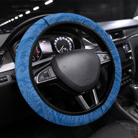 Tuvalu Heritage Steering Wheel Cover Map of the Islands and Polynesia Pattern