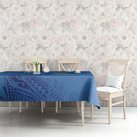 Tuvalu Heritage Tablecloth Map of the Islands and Polynesia Pattern