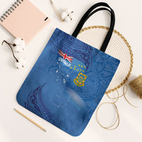 Tuvalu Heritage Tote Bag Map of the Islands and Polynesia Pattern
