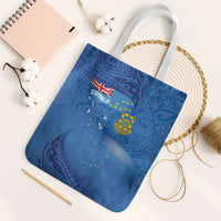Tuvalu Heritage Tote Bag Map of the Islands and Polynesia Pattern