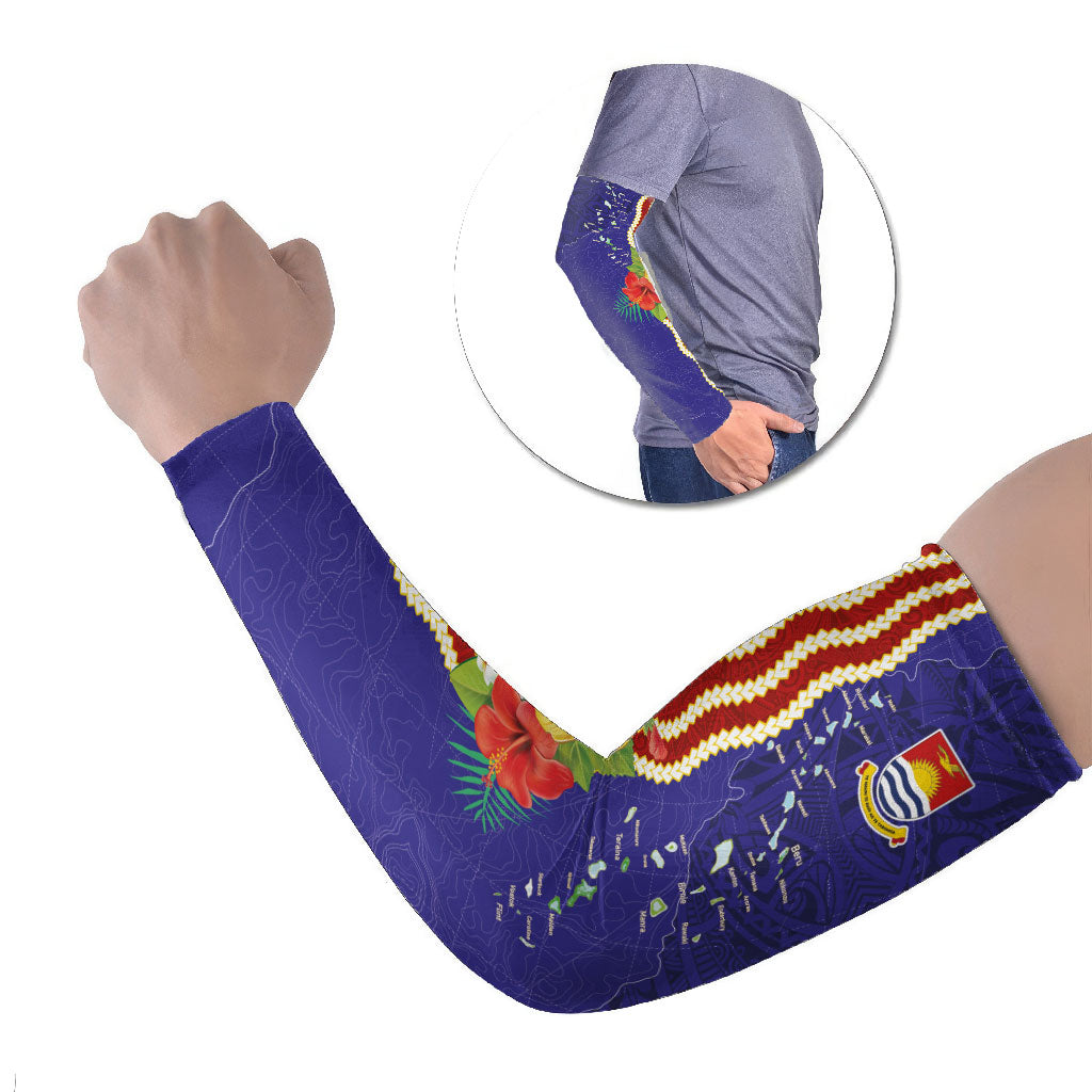 Kiribati Heritage Arm Sleeves Map of the Islands and Polynesia Pattern