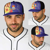Kiribati Heritage Baseball Net Cap Map of the Islands and Polynesia Pattern
