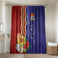 Kiribati Heritage Bathroom Set Map of the Islands and Polynesia Pattern