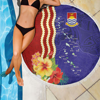 Kiribati Heritage Beach Blanket Map of the Islands and Polynesia Pattern