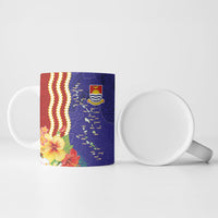 Kiribati Heritage Ceramic Mug Map of the Islands and Polynesia Pattern