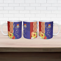 Kiribati Heritage Ceramic Mug Map of the Islands and Polynesia Pattern