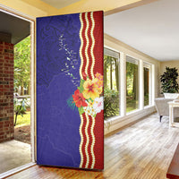 Kiribati Heritage Door Cover Map of the Islands and Polynesia Pattern