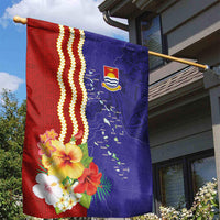 Kiribati Heritage Garden Flag Map of the Islands and Polynesia Pattern