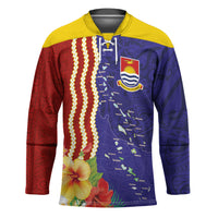 Kiribati Heritage Hockey Jersey Map of the Islands and Polynesia Pattern