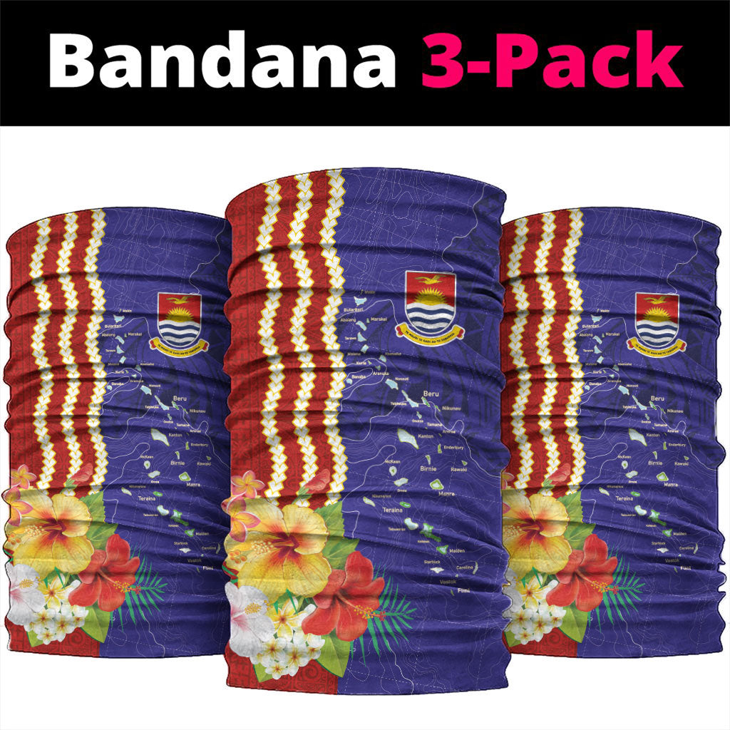 Kiribati Heritage Neck Gaiter Map of the Islands and Polynesia Pattern