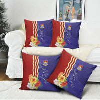 Kiribati Heritage Pillow Cover Map of the Islands and Polynesia Pattern