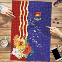 Kiribati Heritage Puzzle Map of the Islands and Polynesia Pattern