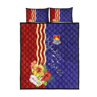 Kiribati Heritage Quilt Bed Set Map of the Islands and Polynesia Pattern