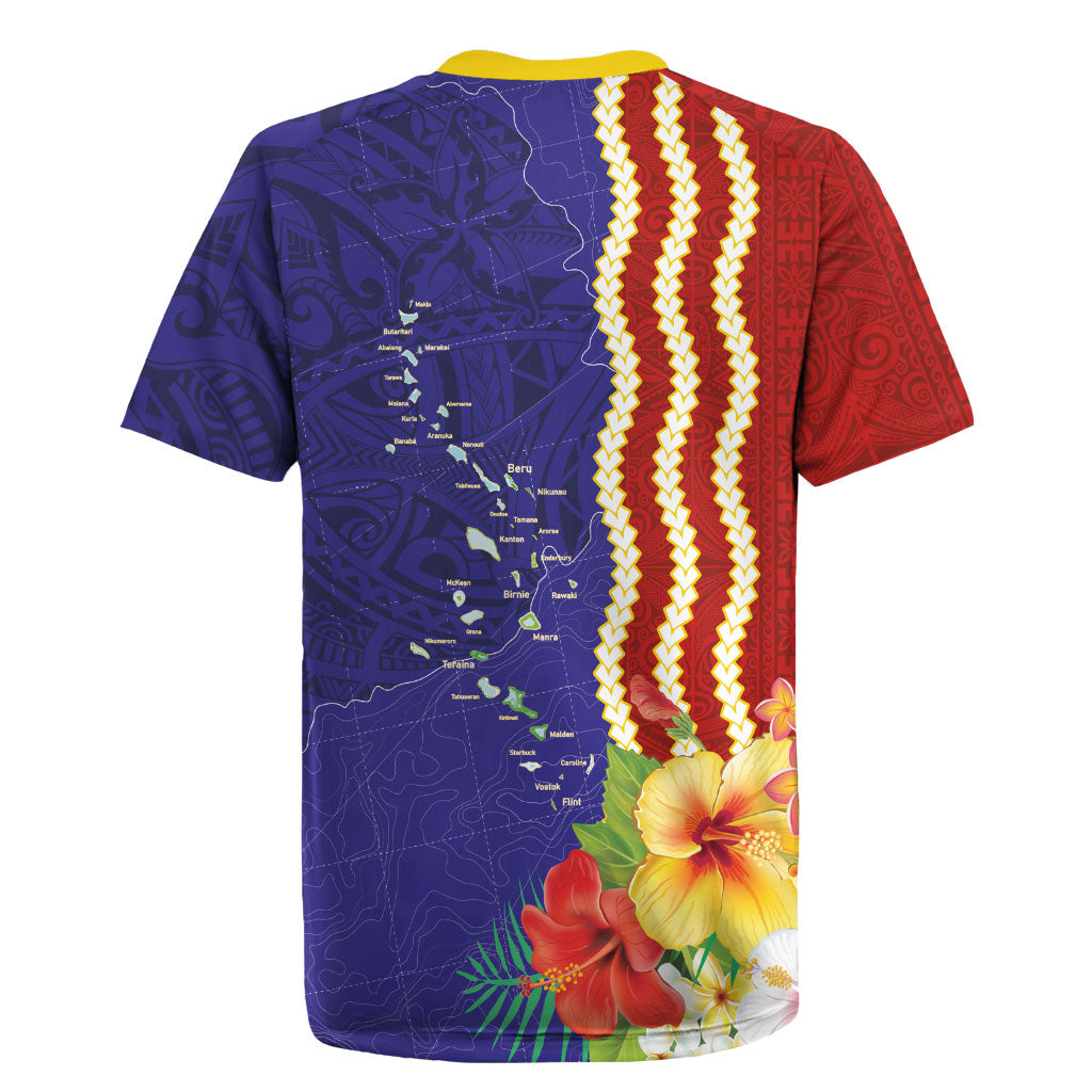 Kiribati Heritage Rugby Jersey Map of the Islands and Polynesia Pattern