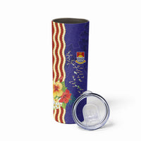 Kiribati Heritage Skinny Tumbler Map of the Islands and Polynesia Pattern