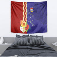 Kiribati Heritage Tapestry Map of the Islands and Polynesia Pattern
