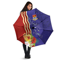 Kiribati Heritage Umbrella Map of the Islands and Polynesia Pattern
