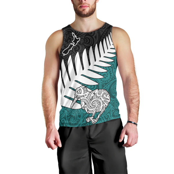 Papua New Guinea Combine New Zealand Maori Aotearoa Heritage Men Tank Top - LT12