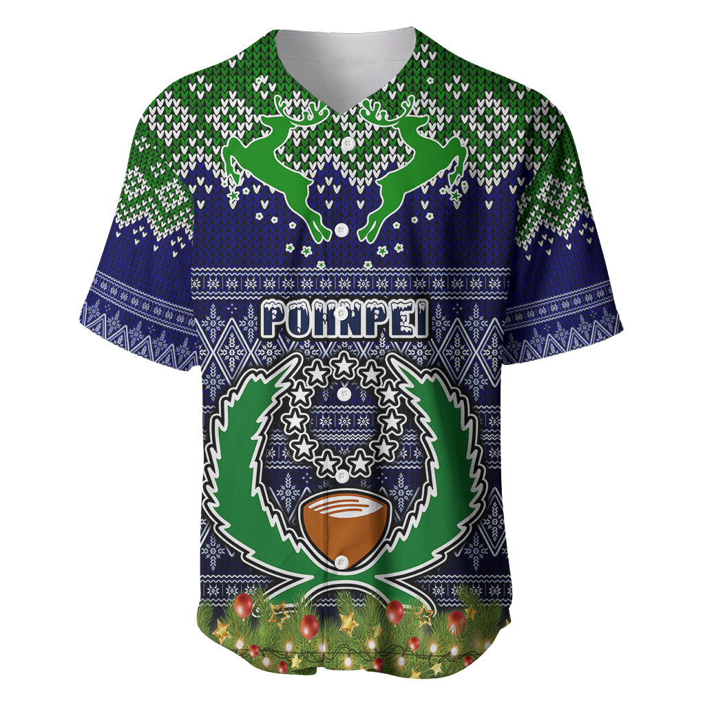 pohnpei-state-christmas-baseball-jersey-coat-of-arms-beautiful-merry-xmas-snowflake