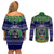 pohnpei-state-christmas-couples-matching-off-shoulder-short-dress-and-long-sleeve-button-shirts-coat-of-arms-beautiful-merry-xmas-snowflake
