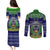 pohnpei-state-christmas-couples-matching-puletasi-dress-and-long-sleeve-button-shirts-coat-of-arms-beautiful-merry-xmas-snowflake
